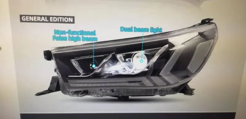 with xenon bulbs Vland factory for car headlight for Hilux headlight full led for Revo head lamp - Цвет: with xenon bulbs