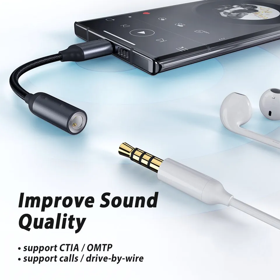 Разъем для наушников Usb type c 3 5 мм аудиокабель aux usb 1 Type C аудиоразъем AUX Samsung Huawei Xiaomi
