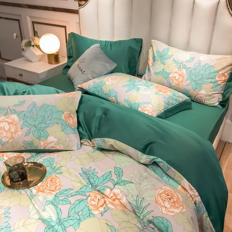 Новый комплект постельного белья королевского размера из 4 предметов мягкий