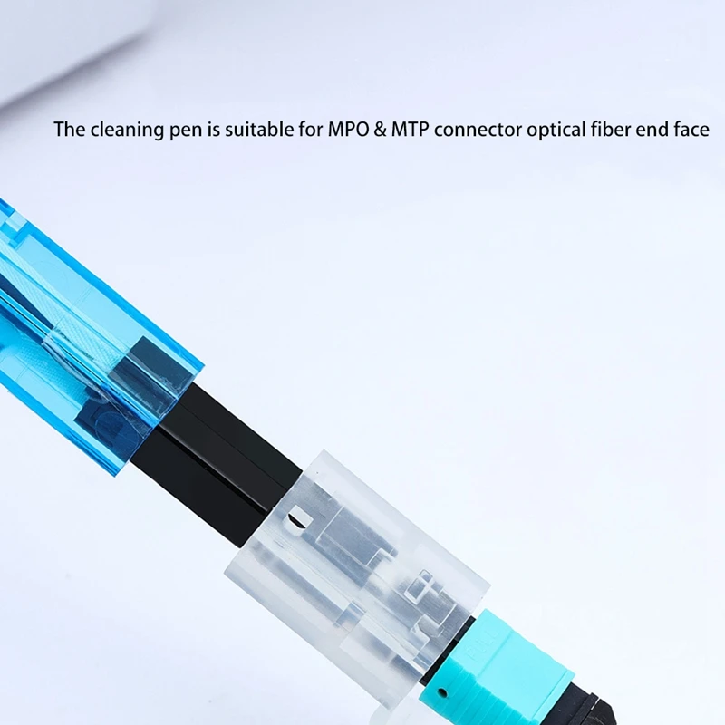 

Fiber Optic Cleaner for MPO Connectors One Click Cleaner Fiber Cleaning Pen Fiber Cleaning Tool MPO Connector Cleaner