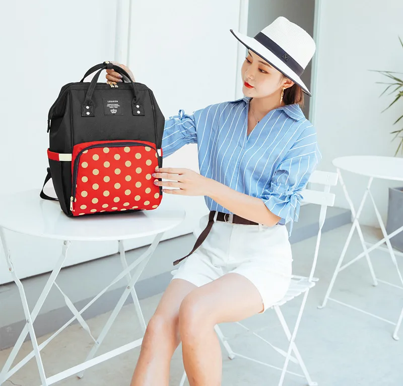 Многофункциональный вместительный рюкзак для подгузников Модный ранец мам