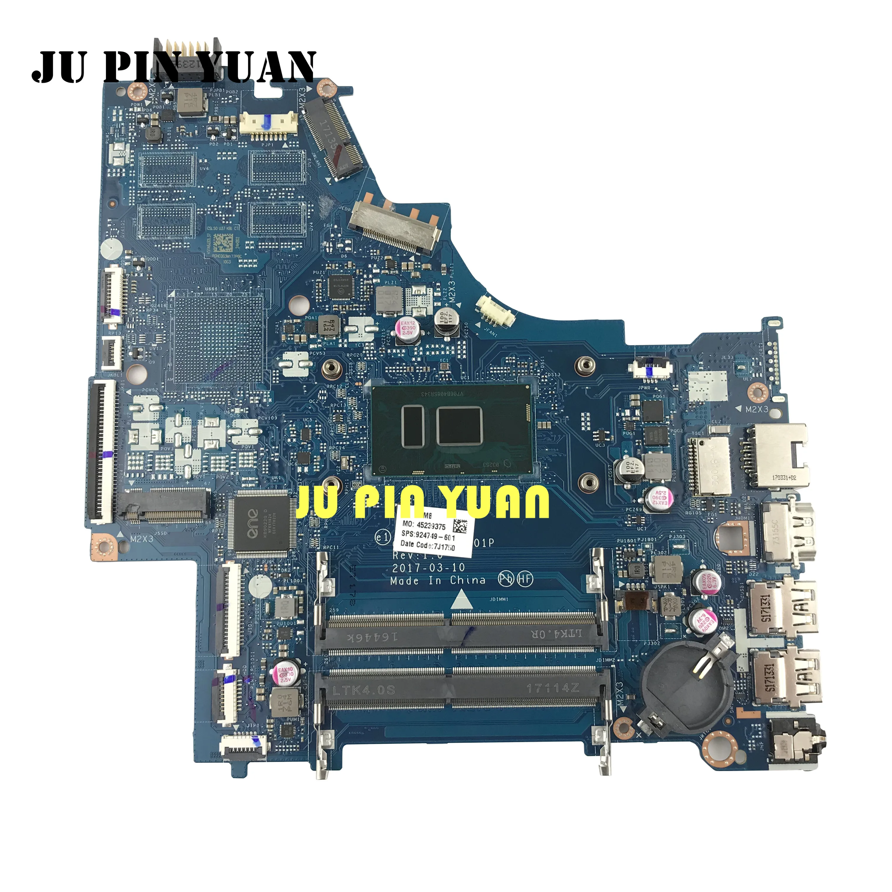 924749 601 501 LA E801P для HP 15 BS BS033CL материнская плата со стандартным процессором 100%