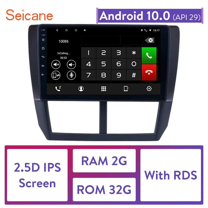 

Seicane 2Din RAM 2GB+ ROM 32GB High Version Android 10.0 GPS Navi Unit For 2008 2009-2012 Subaru Forester Car Multimedia Player