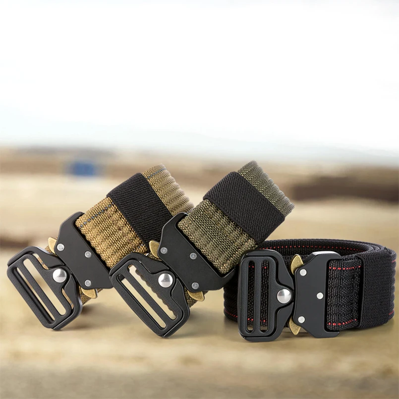 Ремень мужской нейлоновый тактический армейский пояс в стиле милитари для