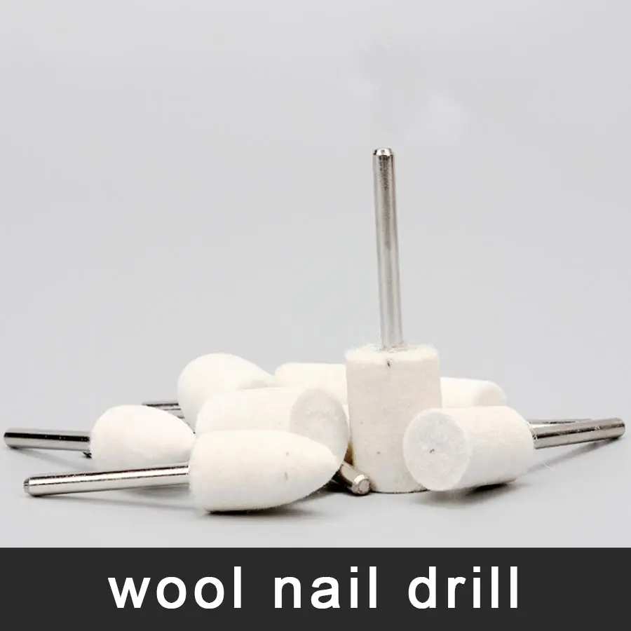 6 шт. Wools сверла для ногтей биты аксессуары электрический алмазный инструмент