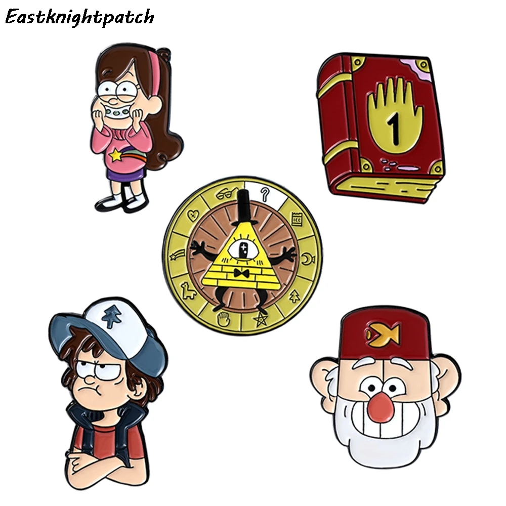 

E3294 Cartoon Metal Pins Enamel Brooches for Women Men Lapel Pin Backpack Badge Denim Pin High quality