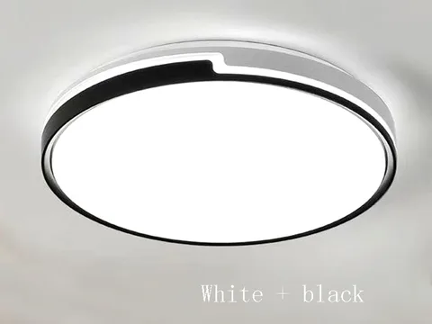 Современный светодиодный круглый потолочный светильник, комнасветильник минималистичный светильник для спальни, гостиной, столовой