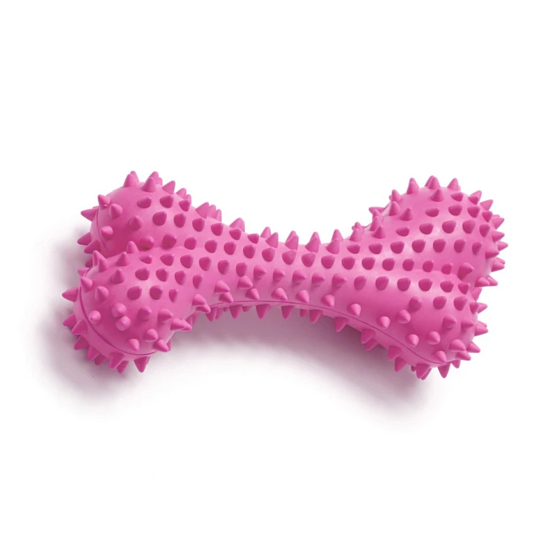 

PetQueue Pet Chew Toys Natural Rubber Bone Shape Interactive Pet Toy Chewing Beef Flavor Molar Teeth Cleaning Cat Dog Toy