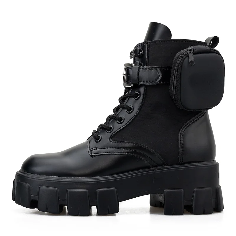 

Женские кожаные ботинки Martens, мотоциклетные ботильоны в стиле панк, весна-осень 2021