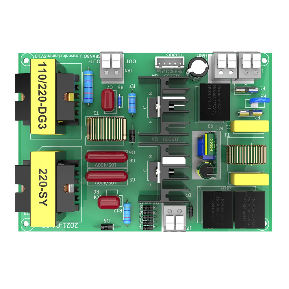 

Granbosonic Ultrasonic Cleaner Circuit Board 180W Digital Drive Board 40Khz 110V/220V Generator PCB