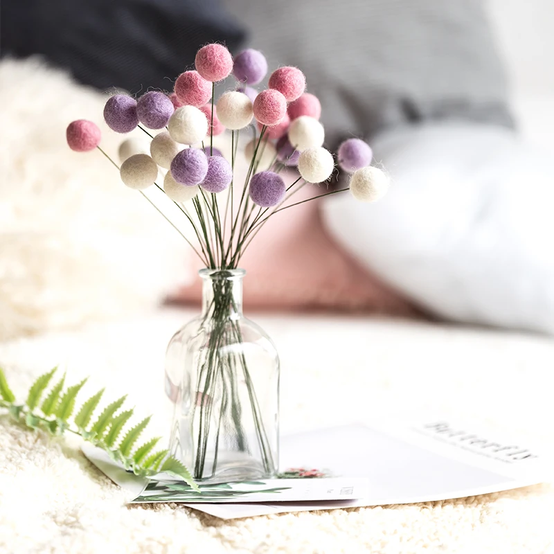 

Nepal Wool Ball 120PC 2cm Multicolour Felt Balls Christmas Gift Decor Baby Room DIY Rattle Handmade Crafts Baby Accessories