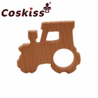 Деревянные игрушки из бука Coskiss, Детские Прорезыватели сделай сам для изготовления погремушек, обучающая игрушка, деревянный Прорезыватель для зубов для новорожденных, Прорезыватель для зубов
