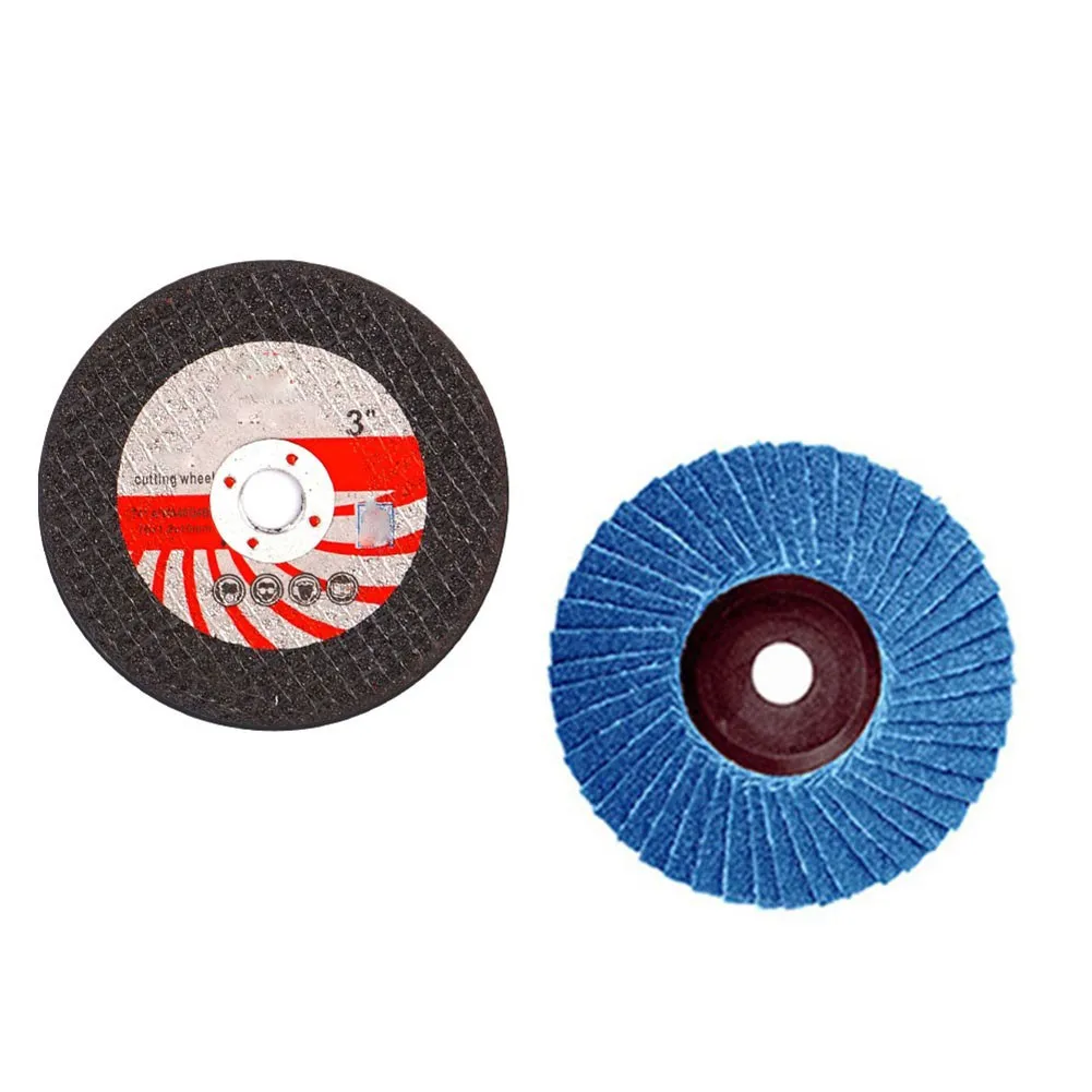 

15 Pcs Flat Flap Discs 75mm 3 Inch Sanding Discs Grinding Wheels Blades Wood Cutting For Angle Grinder