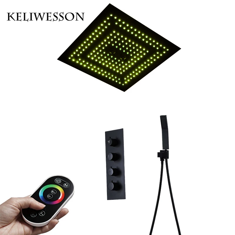 16 дюймовый массажный спа душ с насадкой для душа светодиодный душевой набор