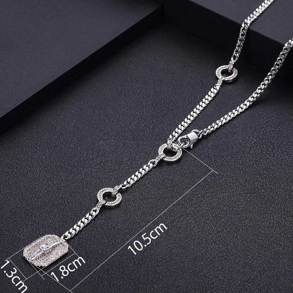 Accking Роскошные блестящие цепи для женщин и мужчин вечерние Дубай африканского