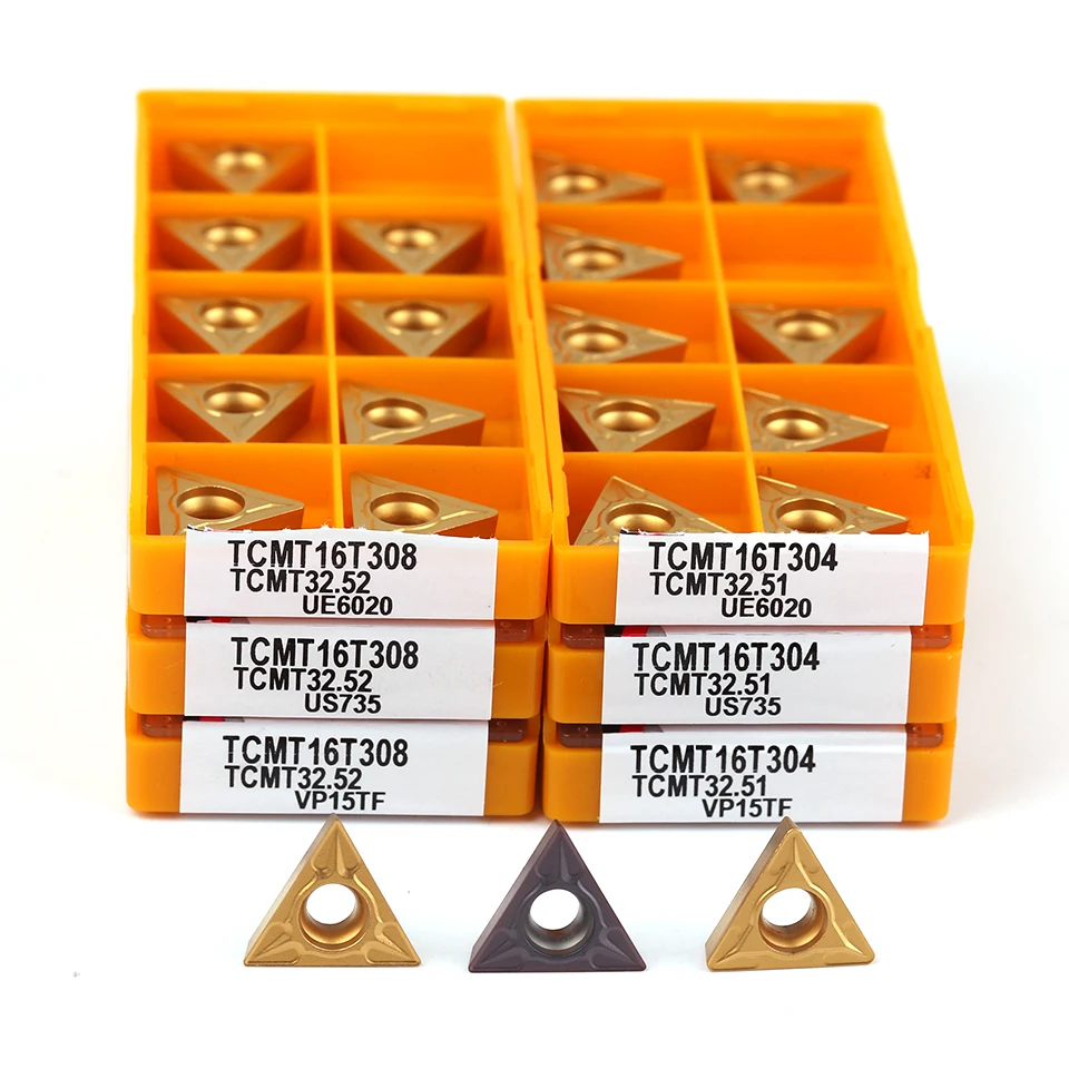 Режущий инструмент TCMT16T304 TCMT16T308 VP15TF UE6020 US735 твердосплавная пластина токарный с