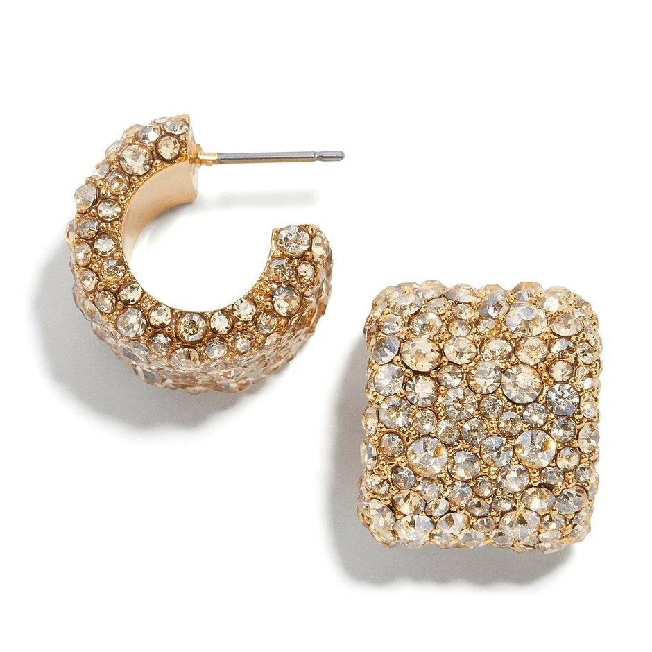 2pcs Style 14 Женские CZ серьги «Радуга» кубический цирконий набор манжет для ушей для женщин трендовые золотые Huggie Клипсы Серьги Кафф ювелирные изделия из кристаллов - Окраска металла: 2pcs Style 14