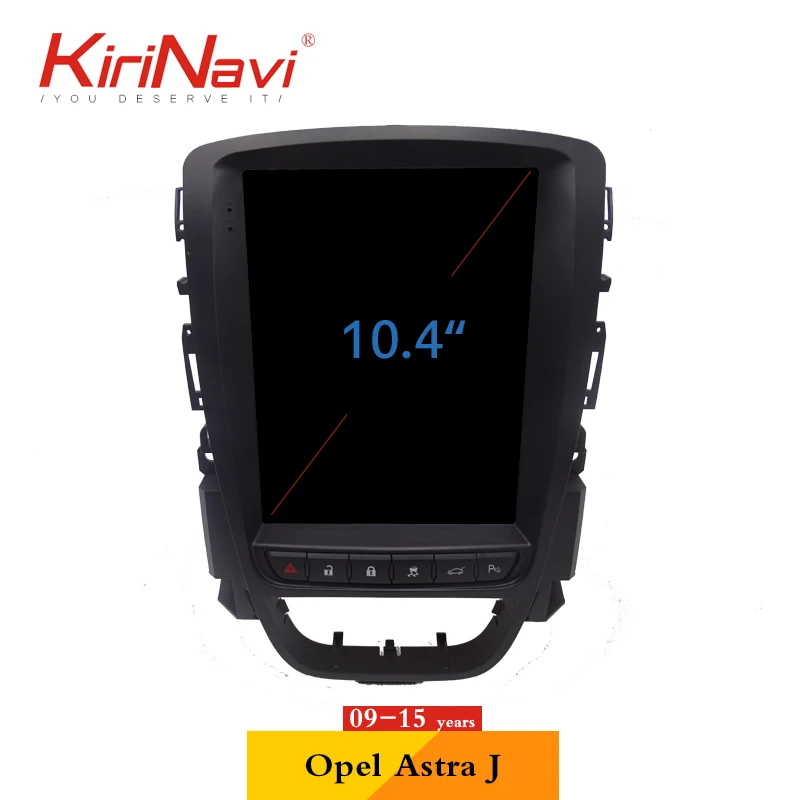KiriNavi вертикальный экран Tesla стиль 10,4 ''Android 9,0 Автомагнитола для Opel ASTRA J Buick 2009- Автомобильный мультимедийный Dvd навигатор