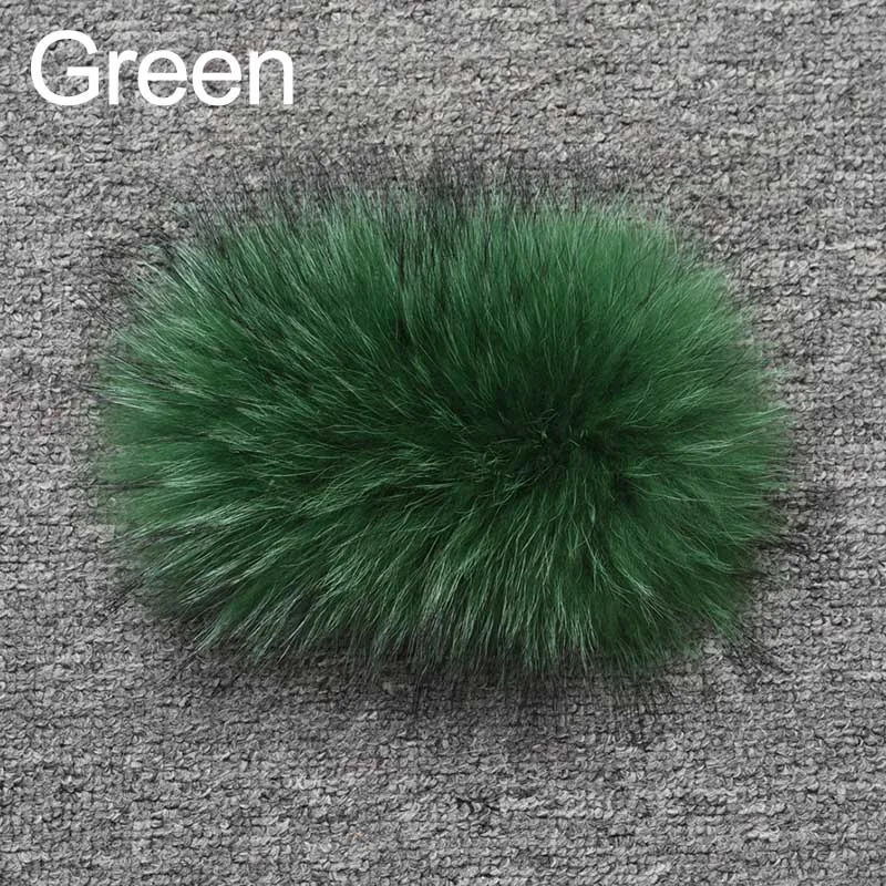 Raccoon Green Зимние толстые теплые пальто из натурального меха енота женская верхняя одежда из натурального меха модные меховые куртки меховые S7158R - Цвет: Raccoon Green
