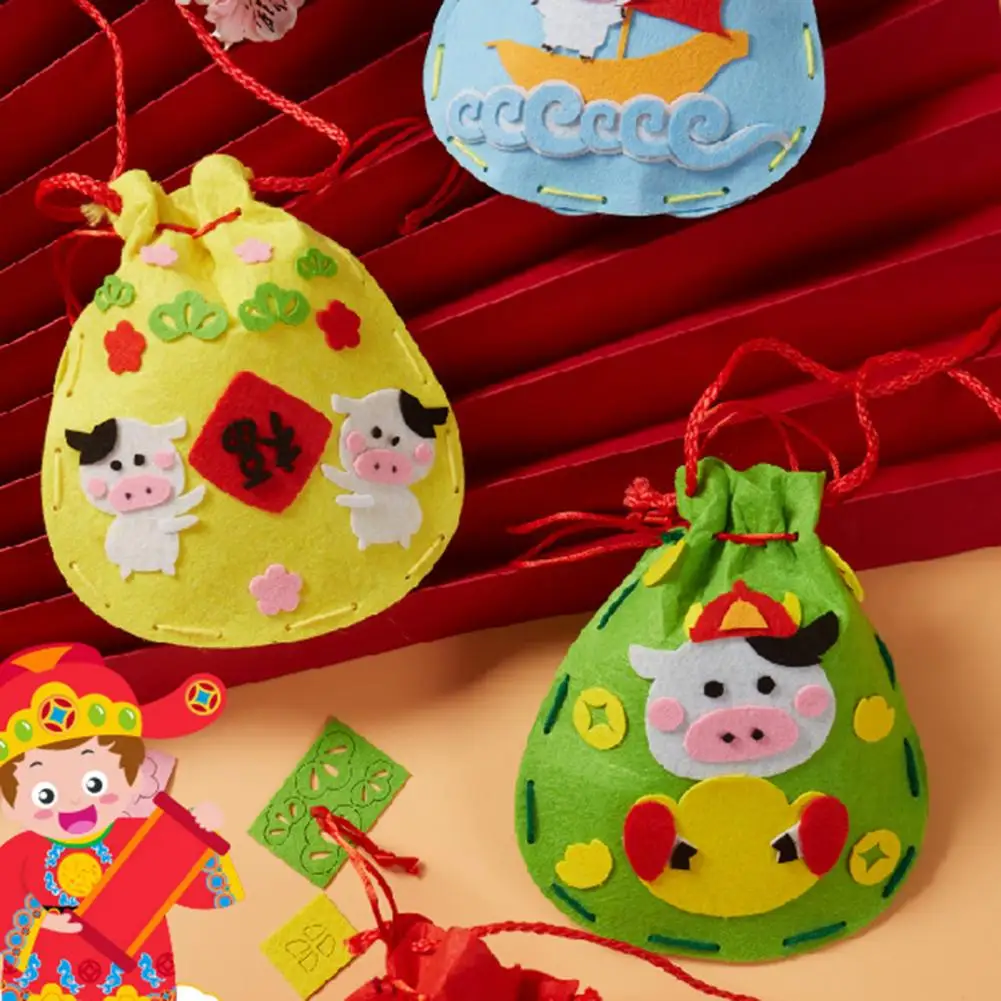 Нетканая сумка на удачу ручной работы сделай сам праздничный декоративный мешок