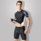 Мужской гидрокостюм из лайкры, быстросохнущий, с коротким рукавом
