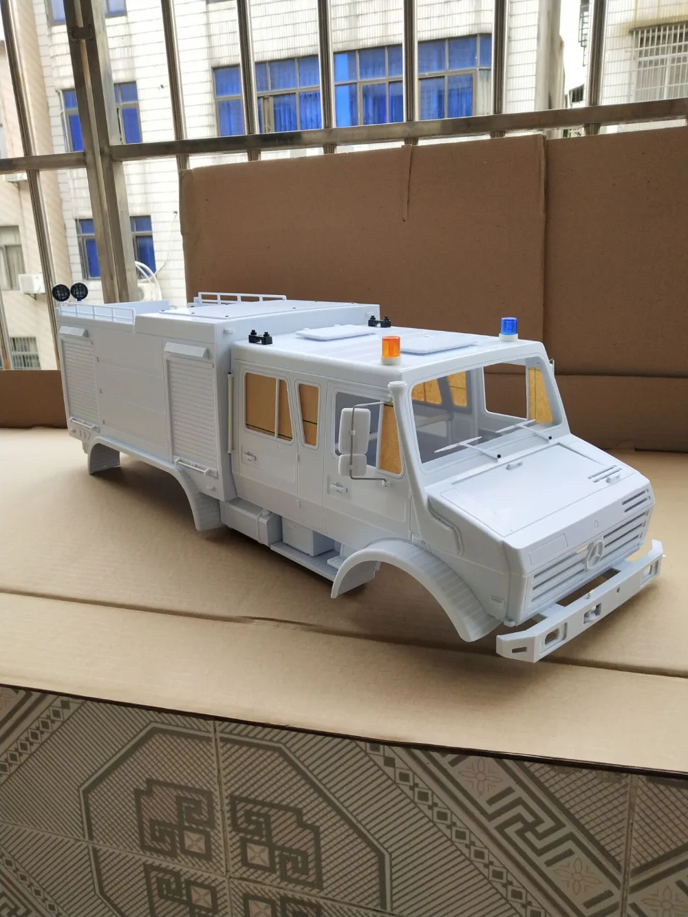 1/10 RC Unni monk пожарные армейские грузовики/Benz кузов Неокрашенный Для осевой SCX10 RC8WD D90 шасси ax90027 90028 ax90035 90022 313 мм