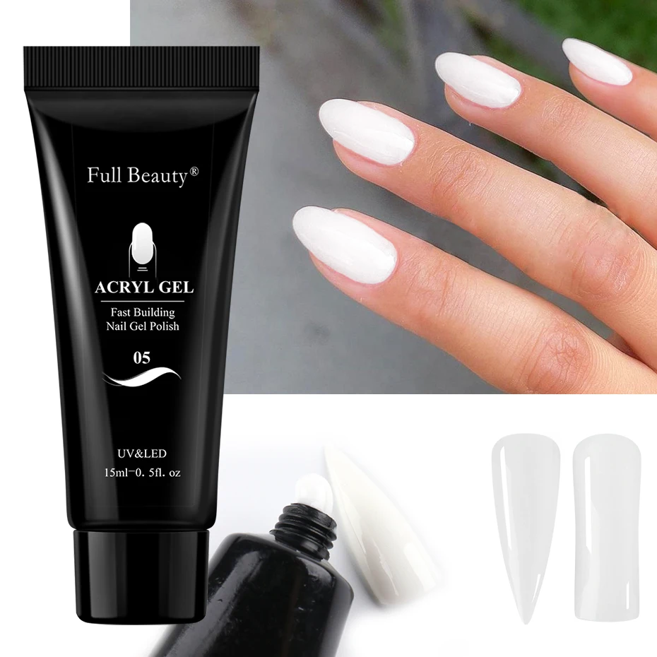 Quick Builder Nail Extend Gel Акриловый УФ Строительный Поли Гель для ногтей Кристалл Розовый