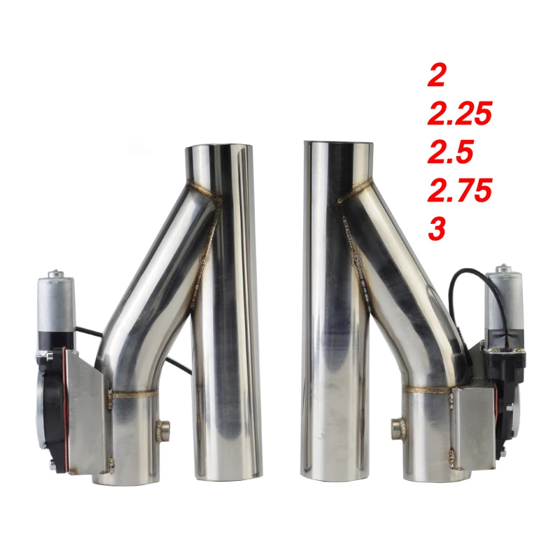 2 25 5 75 3 дюйма SS304 Y труба вырез 1 drag электрическая выхлопная Catback вниз байпас клапан