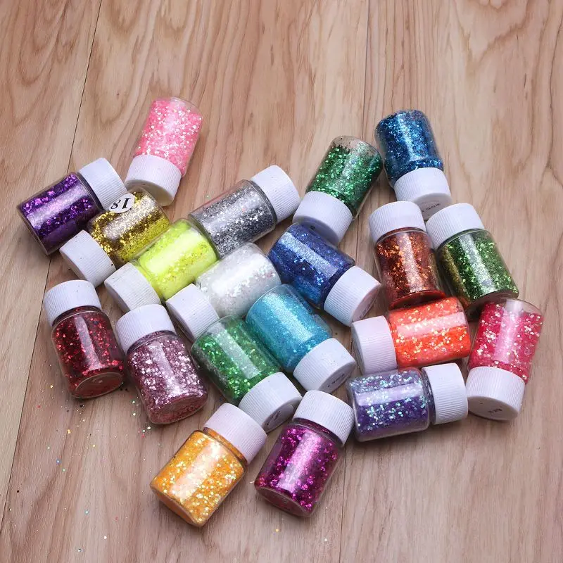 

20 Colors 10g Resin Casting Mold Glitters Sequains Pigment Large Kit Makeup Jewelry Fillings Nail Art Jewelry Making