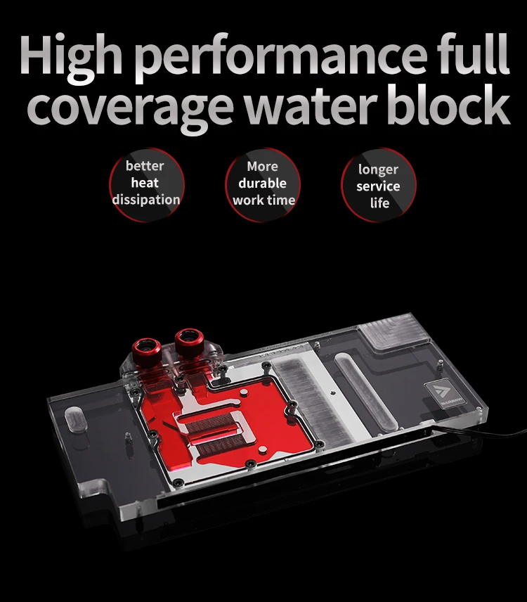 Барроу водоблок использовать для MSI RTX2070 GAMING Z 8G/GAMING X 8G/ARMOR 8G/Поддержка оригинальной задней панели 5V 3PIN Header RGB