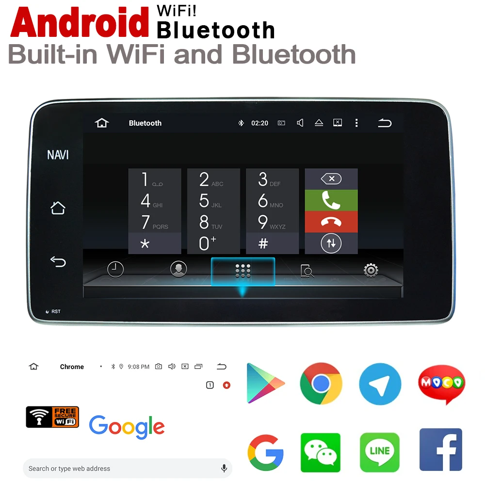 Автомобильный проигрыватель на Android для Mercedes Benz X Class 2018 2019 NTG оригинальный стиль 2