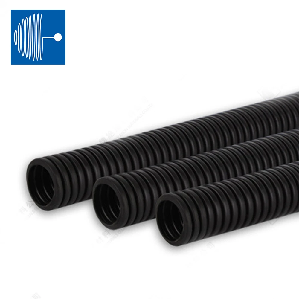 TRIUMPHCABLE прямой пластиковый огнеупорный гофрированный трубопровод с черной