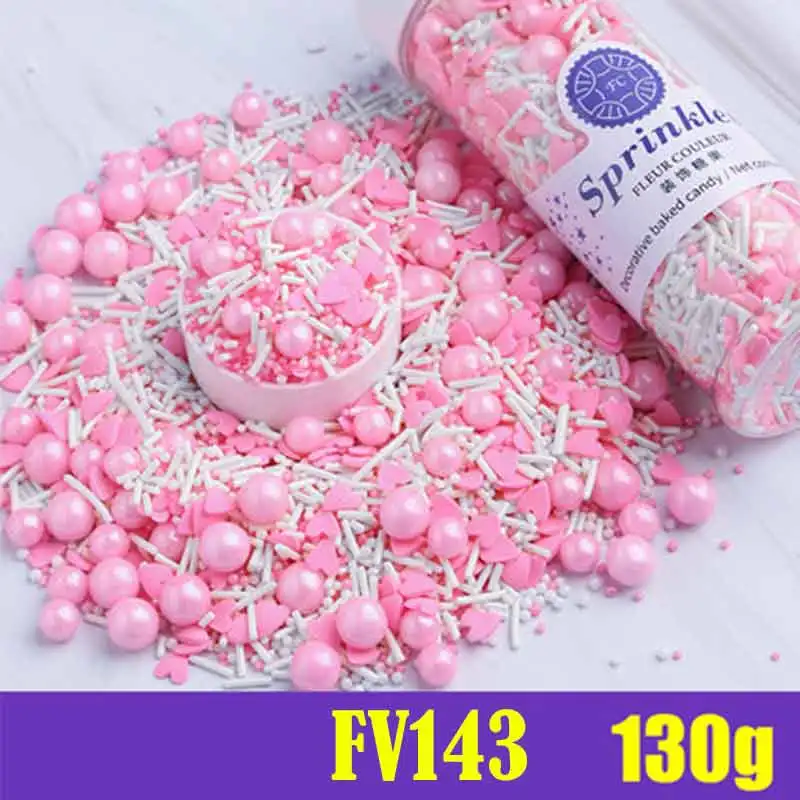 130 г смешанный съедобный посыпать для торта розовый свадебной вечеринки сахарный