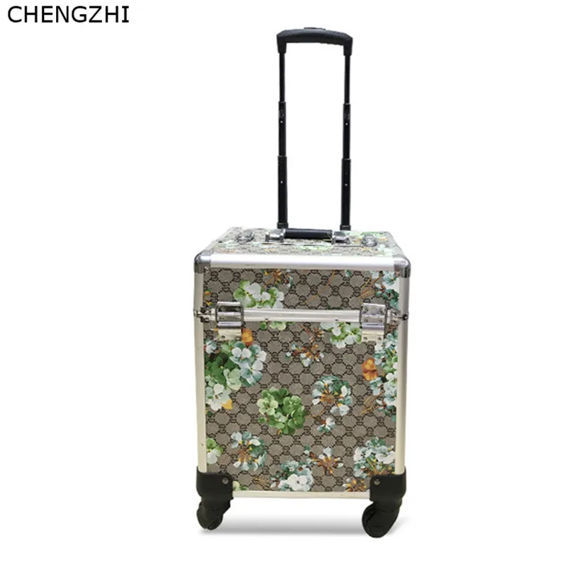 CHENGZHI модный косметический чехол на колесиках для макияжа переносной