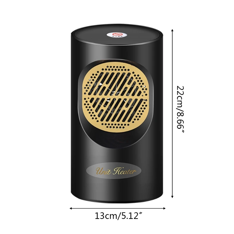 

Portable Quick-Heating Fan Heater Small Space Efficient Heating Warming Electric Heater Compact Size Fall Winter Home
