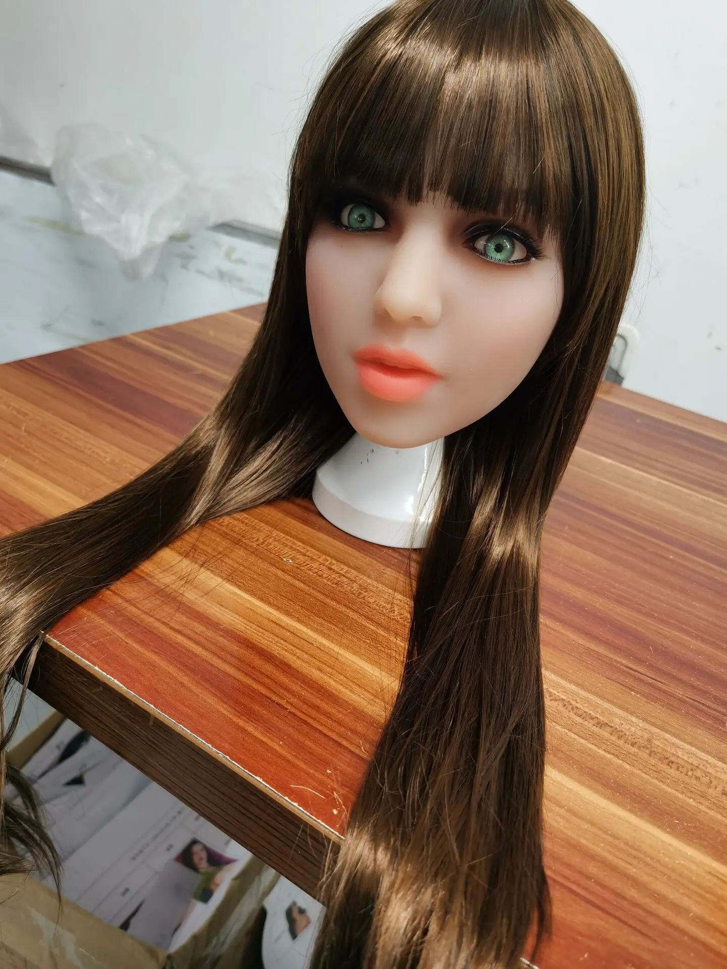 #167 кукла для орального секса голова с m16 коннектором больших размеров куклы любви