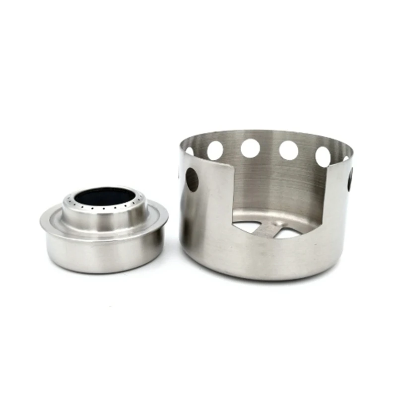 Наружная портативная ветрозащитная спиртовая плита из нержавеющей стали