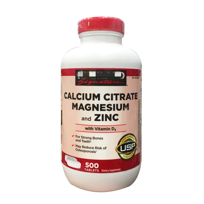 

Calcium, magnesium, zinc, vitamin D3, calcium citrate tablets for adults Reduce stomach burden