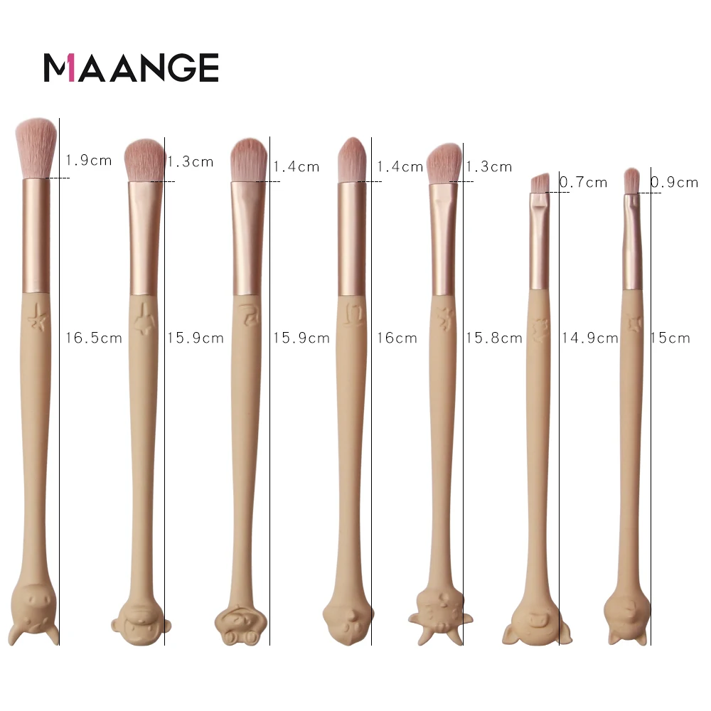 Зодиак кисти для макияжа разных форм с мешком кистей 12 шт Косметическая Тени век