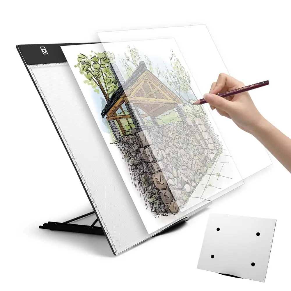

A3 LED painting tool light pad tracking light box, with school bag, bracket, lighting tracking pad, for artists