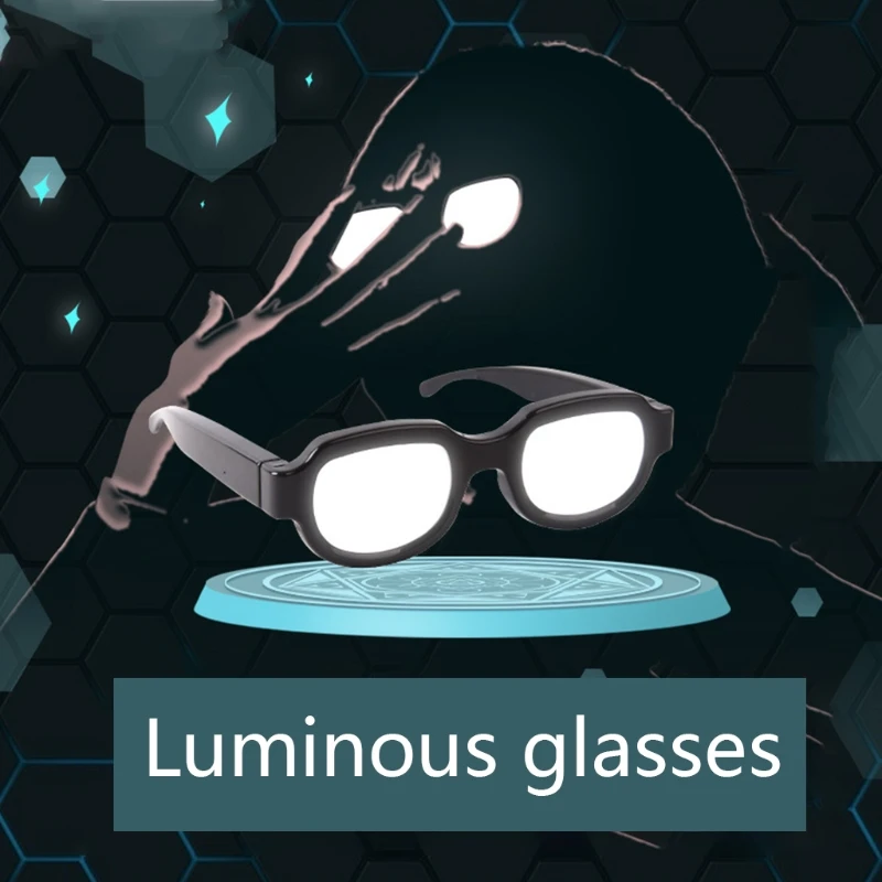 

Anime Detective Case Closed Style Cosplay Party LED Glasses Novelty Funny R7RB