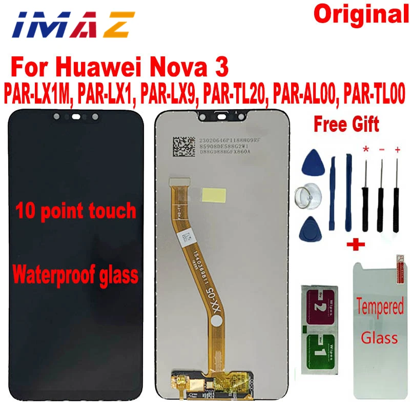 IMAZ для Huawei Nova3 Nova 3 PAR-LX1 LX1M ЖК-дисплей с дигитайзером сенсорного экрана в сборе
