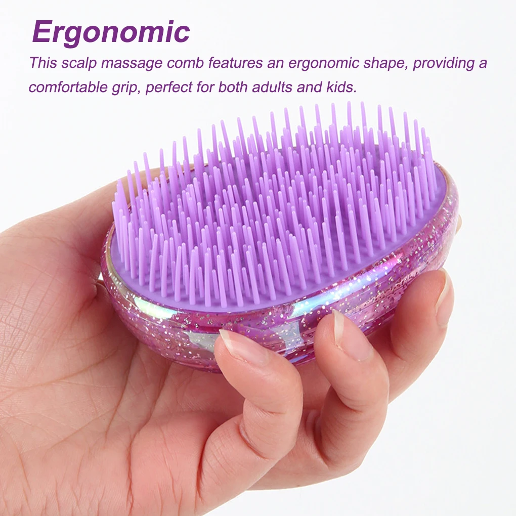 

Silicone Scalp Massage Comb Mini Head Stress Relief Massager Bathing Salon Brush Animal SPA Scrubber Household Supplies