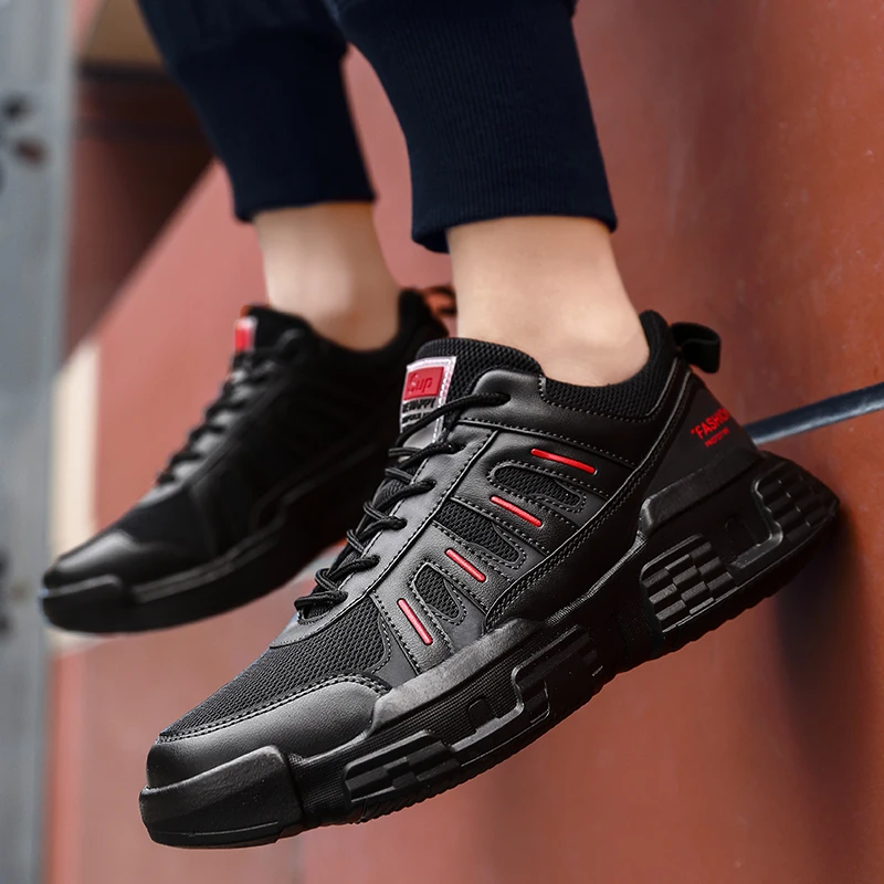 New Men Fashion Casual Shoes Lightweight Mesh Breathable Sneakers Lace-up Platform Hard-Wearing Height Increasing | Обувь