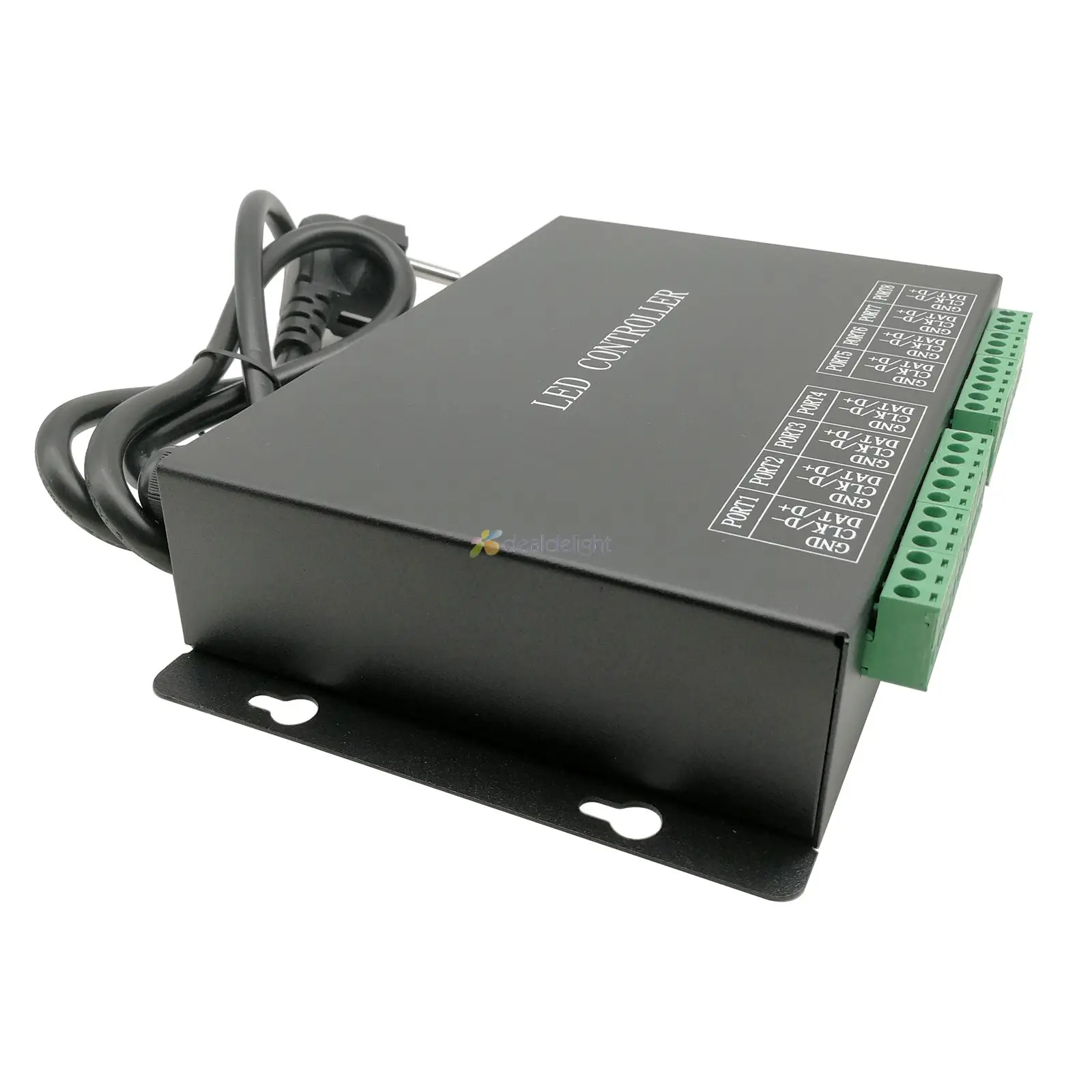 H801RC 8พอร์ตSalve LED Pixel Controllerเครือข่ายคอมพิวเตอร์LED Controller RJ45พอร์ตโปรแกรมDMX Master-Slave Controller