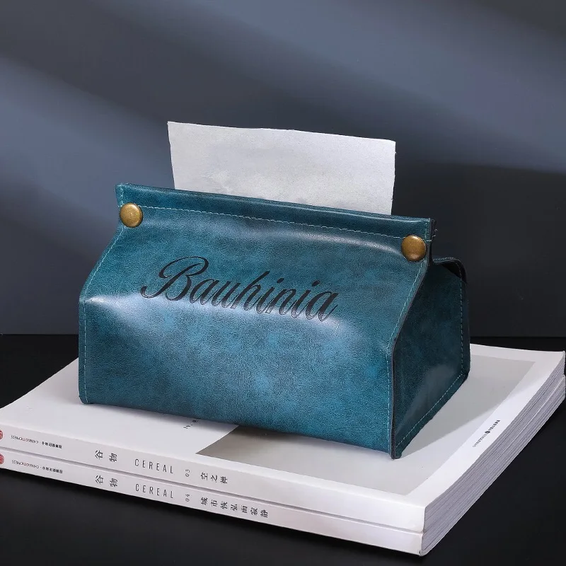 Кожаная Коробка для салфеток в скандинавском стиле креативный