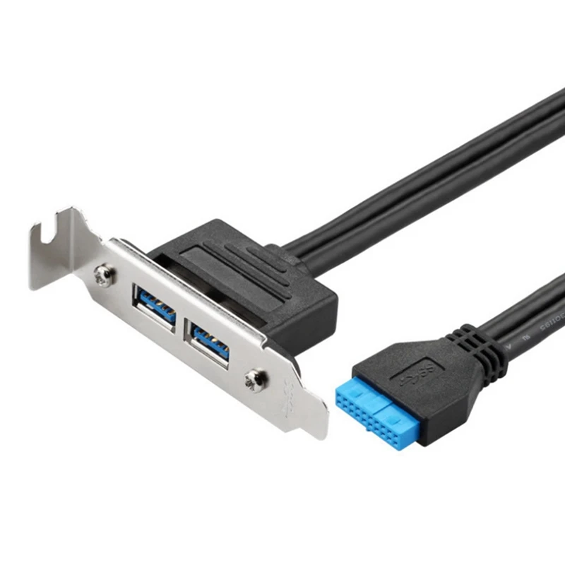 

Плата расширения для настольного компьютера USB 3,0 20P кабель с рамкой Pci бит расширения USB3.0 задний USB-кабель с высокой рамкой