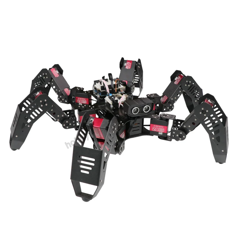 18 dof, алюминиевый Hexapod Spiderbot робот/Вторичный развивающий набор бионический паук Arduino программируемый Обучающий робот