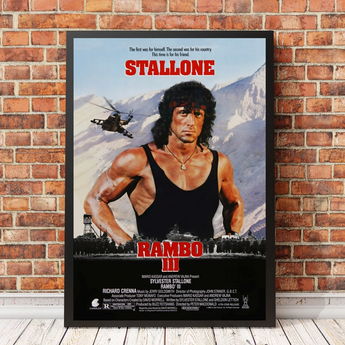 

Rambo 3 Movie Poster Prints And Unframed Canvas Prints Home Decoration Painting ( No Frame )