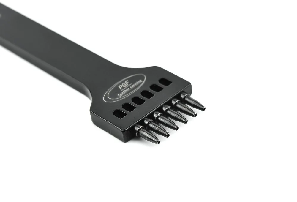 Круглый ряд отверстий пробивая черный пористый шов расстояние DIY инструмент для